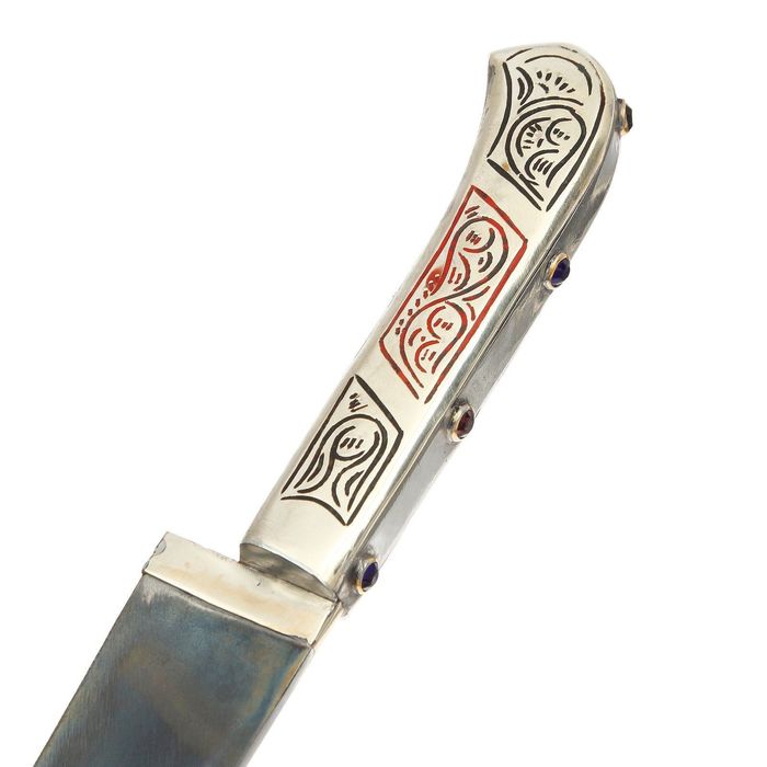 Пчак Шархон, рукоять из мельхиора