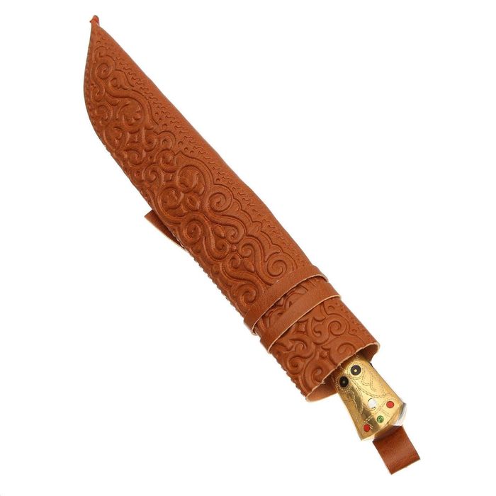 Пчак Шархон, рукоять из латуни, гарда с узором