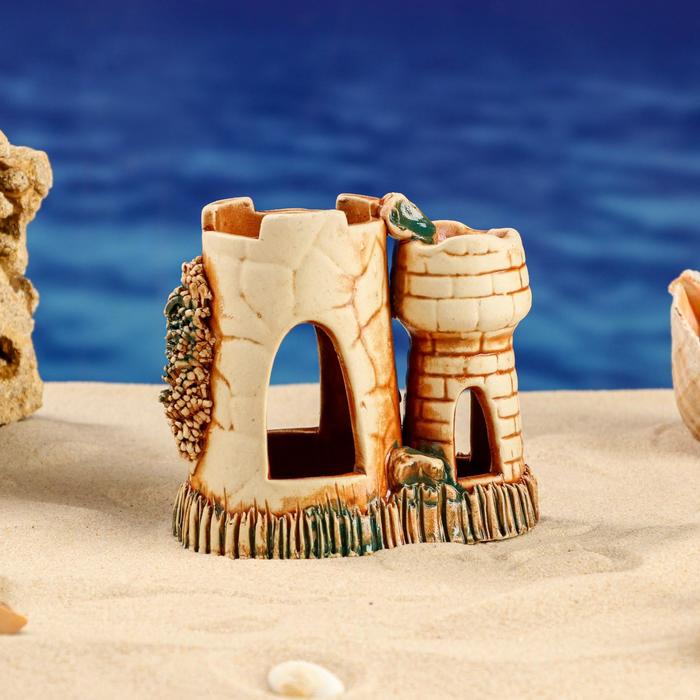 Аквадекор для аквариума "Башня", керамика