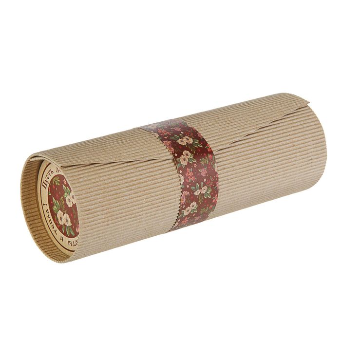 Коробочка для печенья "День начинается с доброты" 6,5 х 6,5 х 20 см