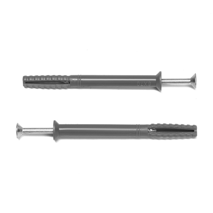 Дюбель-гвоздь "РАЙС-ТОКС", потайная головка, RGD 6х70 мм, нейлон