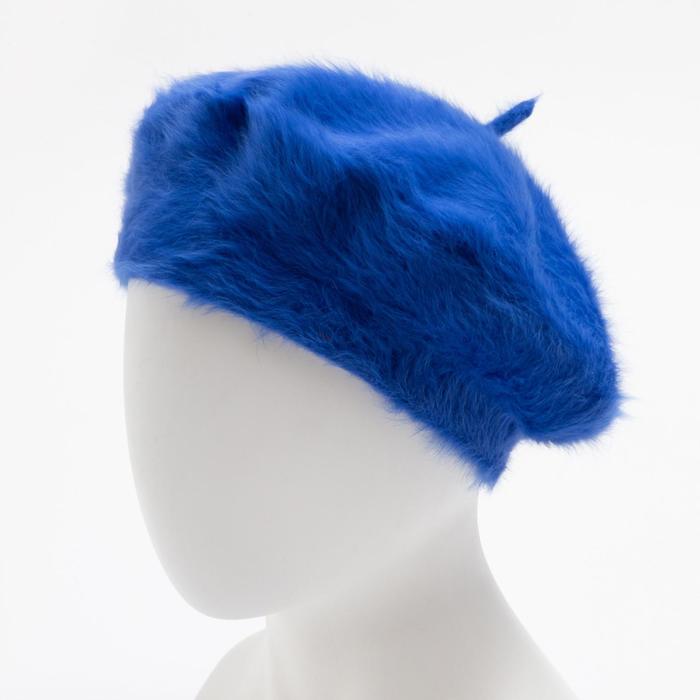 Берет шерстяной женский "Лайла", размер 54-56, цвет сливовый