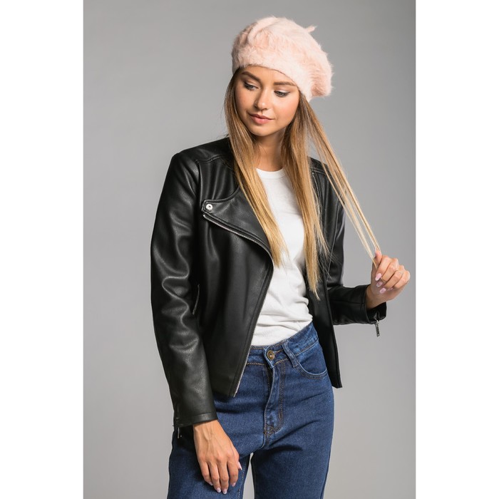 Берет шерстяной женский "Лайла", размер 54-56, цвет натуральный