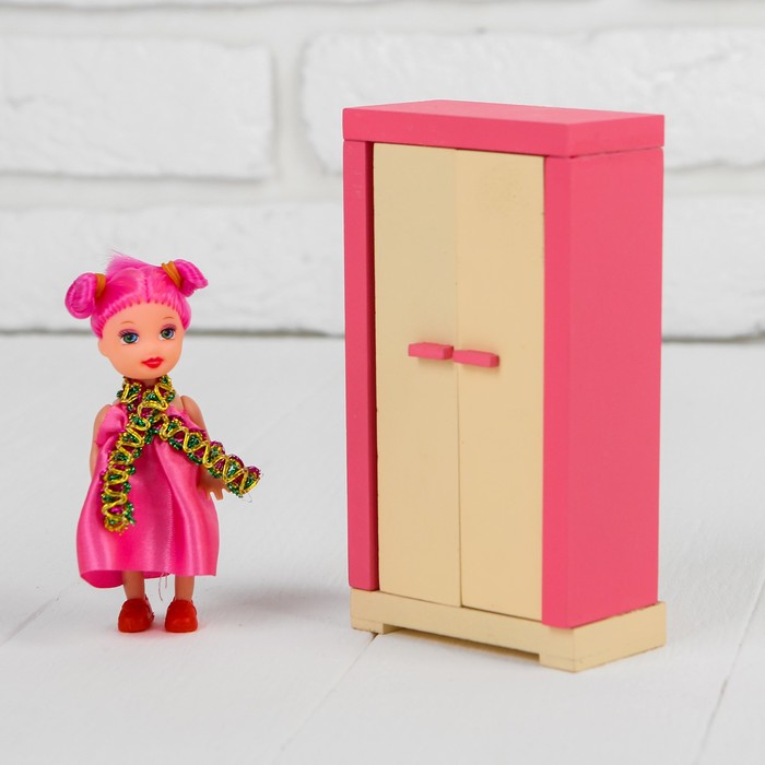 Кукольная мебель "Гардероб", деревянный