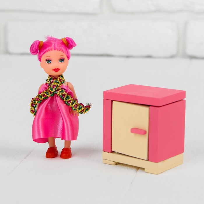 Кукольная мебель "Тумбочка", деревянная