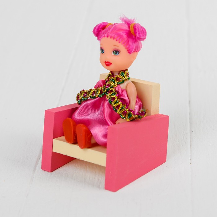 Кукольная мебель "Кресло", деревянное