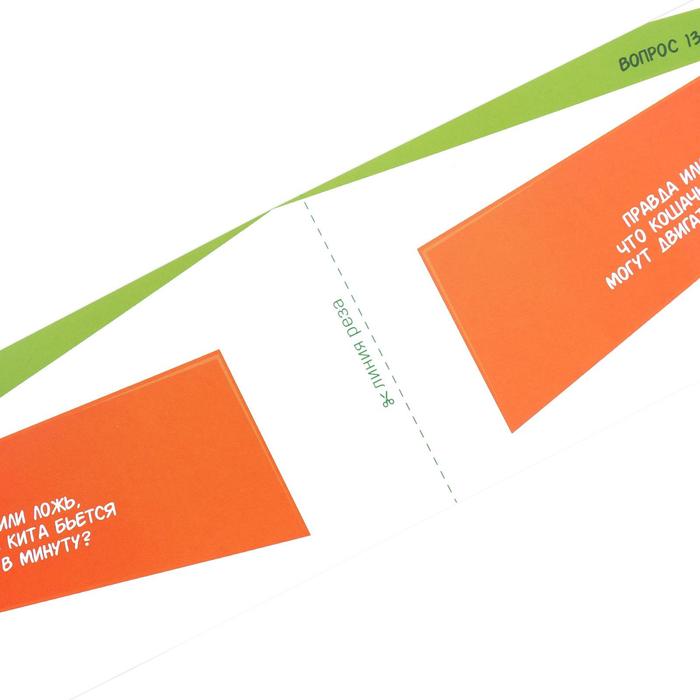 Игра летняя купоны в дорогу «Правда или ложь»