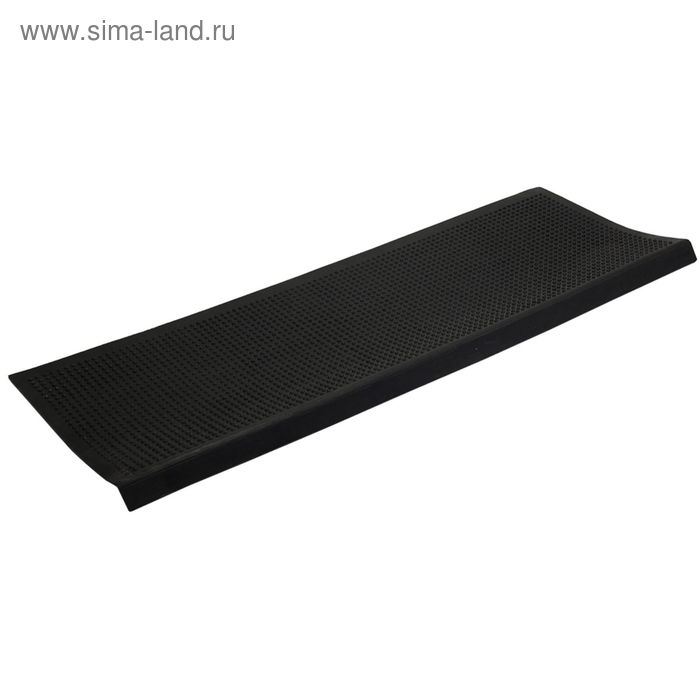 Ковёр на ступеньку, цвет чёрный коврик на ступеньку резиновый 25×75 см цвет чёрный