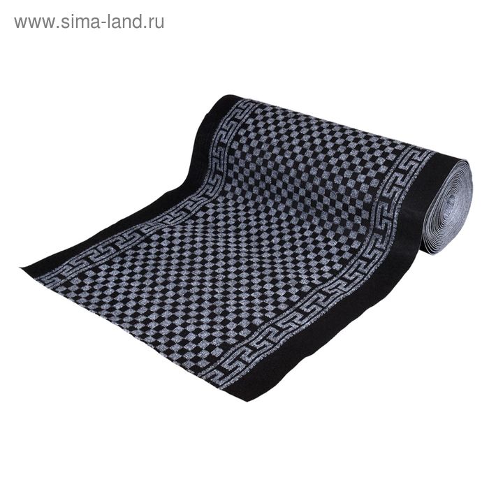 

Ковёр влаговпитывающий Siesta 100 х 1500 см, без подложки, цвет чёрно-серый