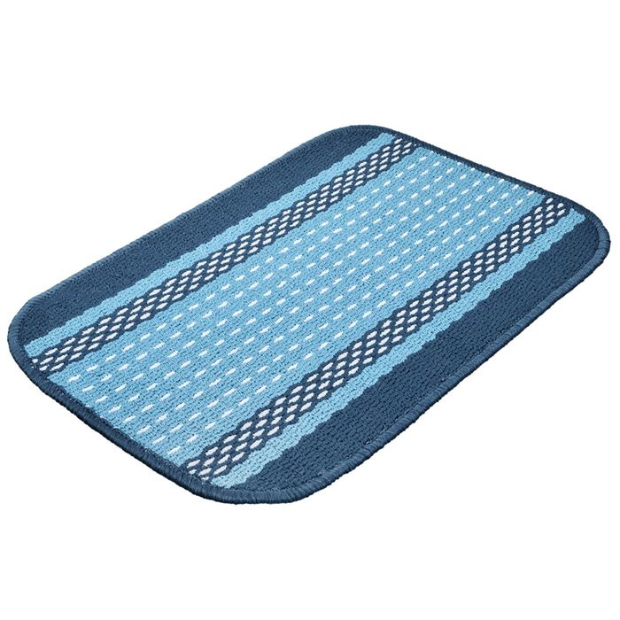 Коврик "Madrid"  синий, на латексной основе