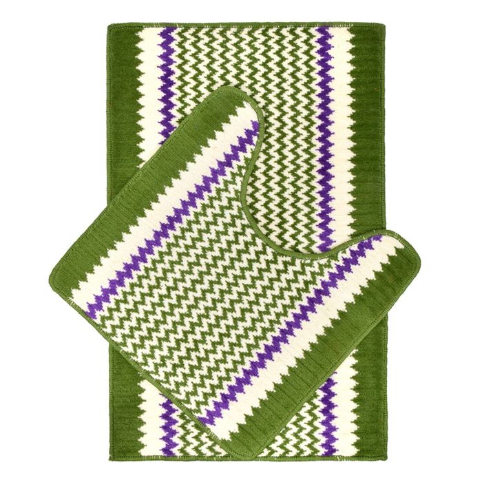 Набор ковриков для ванной "Berlin" 50х80, 50х50см, цвет МИКС