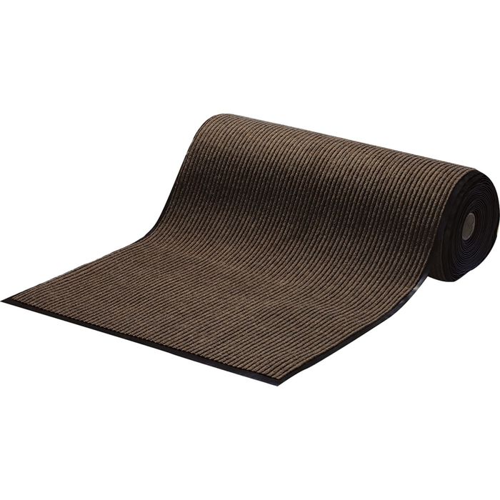 Коврик влаговпитывающий, ребристый, цвет коричневый
