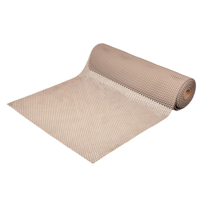 Коврик-дорожка ПВХ ШАШКИ 4,5 мм 0,9*10 м, против скольжения, бежевый