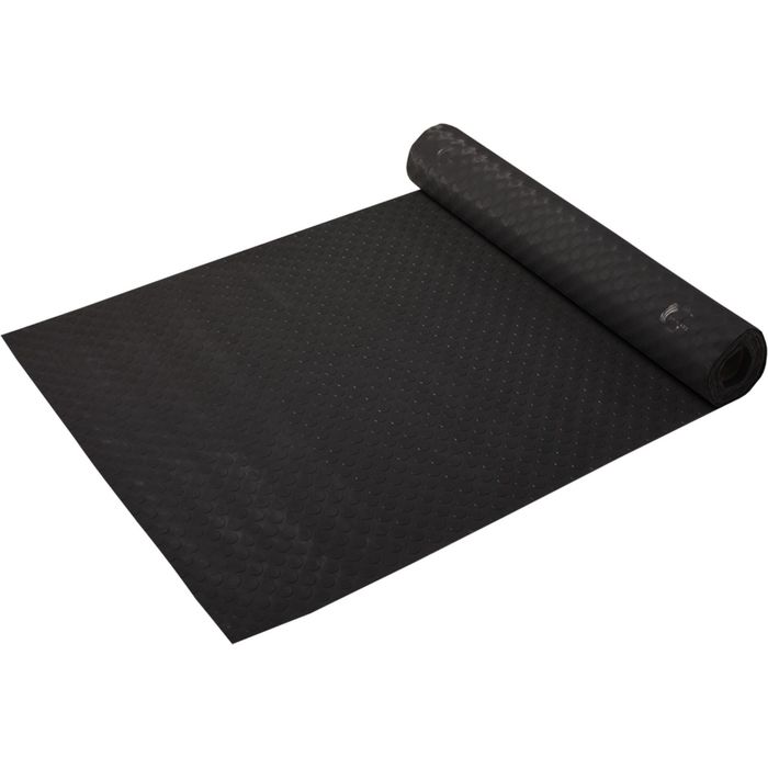 Коврик-дорожка резиновый  ПЯТАЧКИ 3мм 1,0*10м, против скольжения, черный