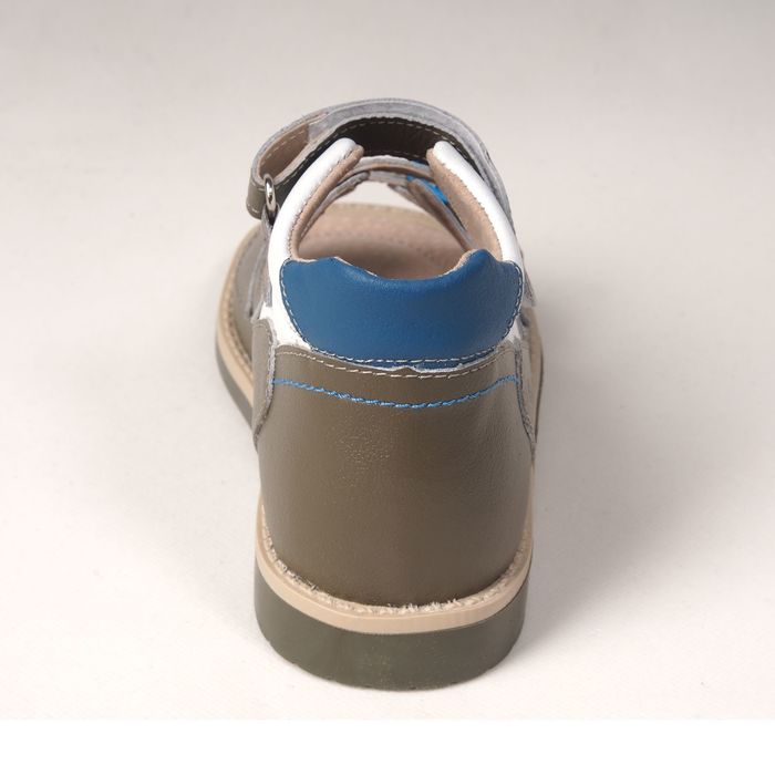 Туфли открытые детские арт. BT 90А-210A.22ВТ (оливк/бел/св.син) (р. 24)
