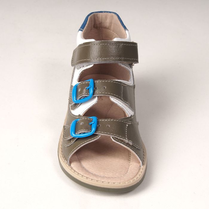 Туфли открытые детские арт. BT 90А-210A.22ВТ (оливк/бел/св.син) (р. 26)