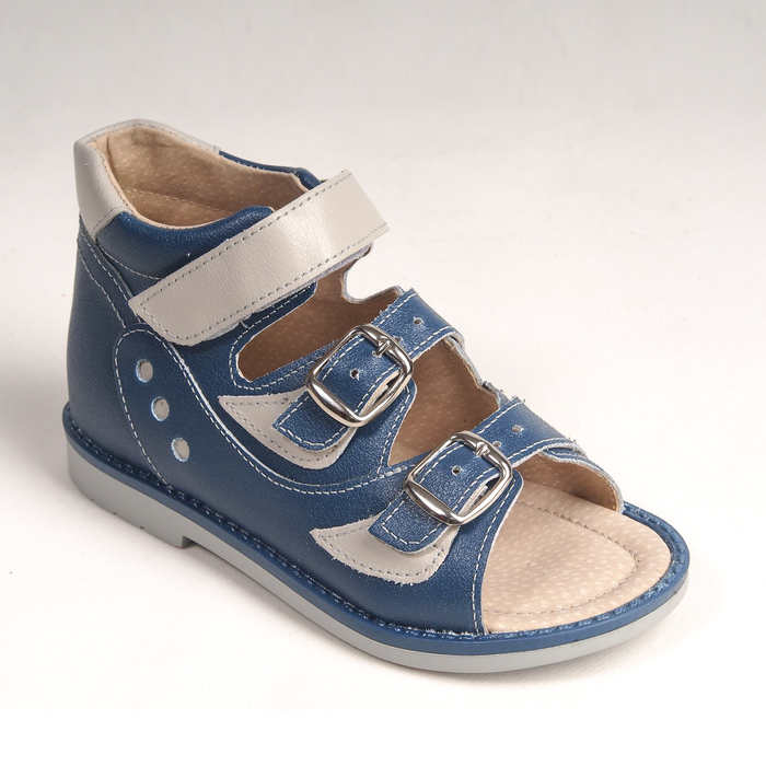 Туфли открытые детские арт. BT 90А-210D.22ВТ (син/сер) (р. 19)