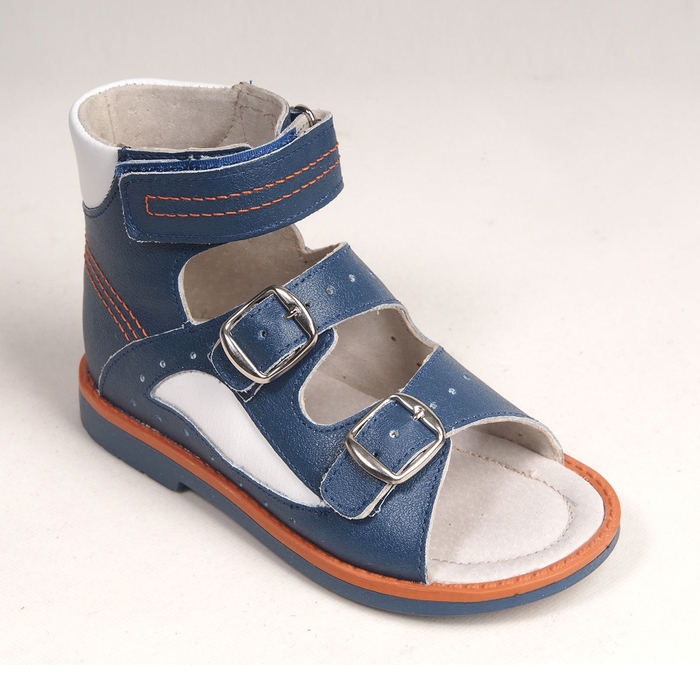 Туфли открытые детские арт. BT 90А-211H.22ВТ (т.син/бел) (р. 24)