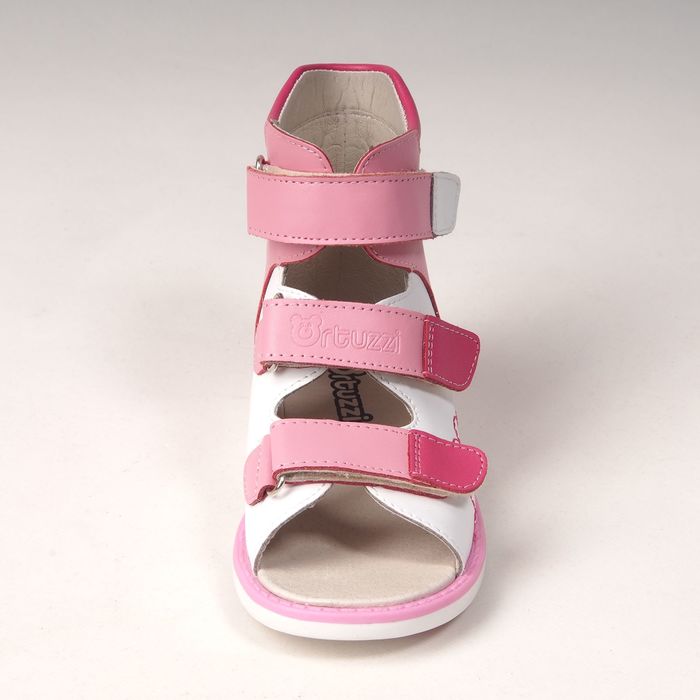 Сандалии детские ортопедические арт. ОРТ-80A-004E.11НТ (св.фуксия/бел/фуксия) (р. 29)