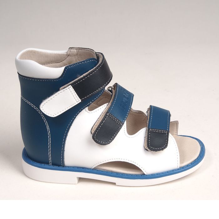 Сандалии детские ортопедические арт. ОРТ-80A-004F.13НТ (син/бел/т.син) (р. 23)