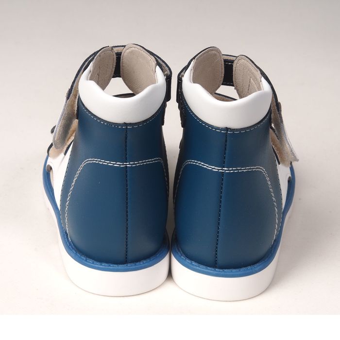 Сандалии детские ортопедические арт. ОРТ-80A-004F.13НТ (син/бел/т.син) (р. 23)