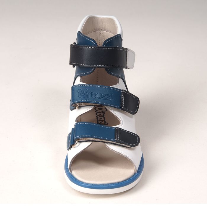 Сандалии детские ортопедические арт. ОРТ-80A-004F.13НТ (син/бел/т.син) (р. 23)