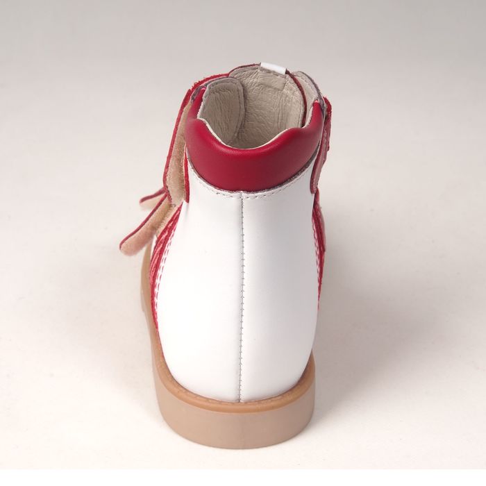 Сандалии детские ортопедические арт. ОРТ-80A-006Н.11HT (бело/т.красный) (р. 31)