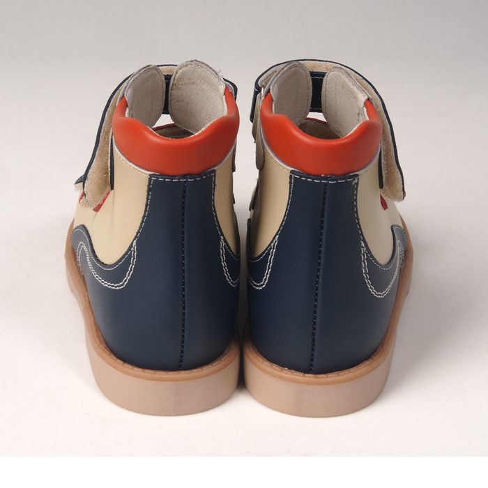 Сандалии детские ортопедические арт. ОРТ-80A-008A.13HT (т.син/беж/оранж) (р. 20)