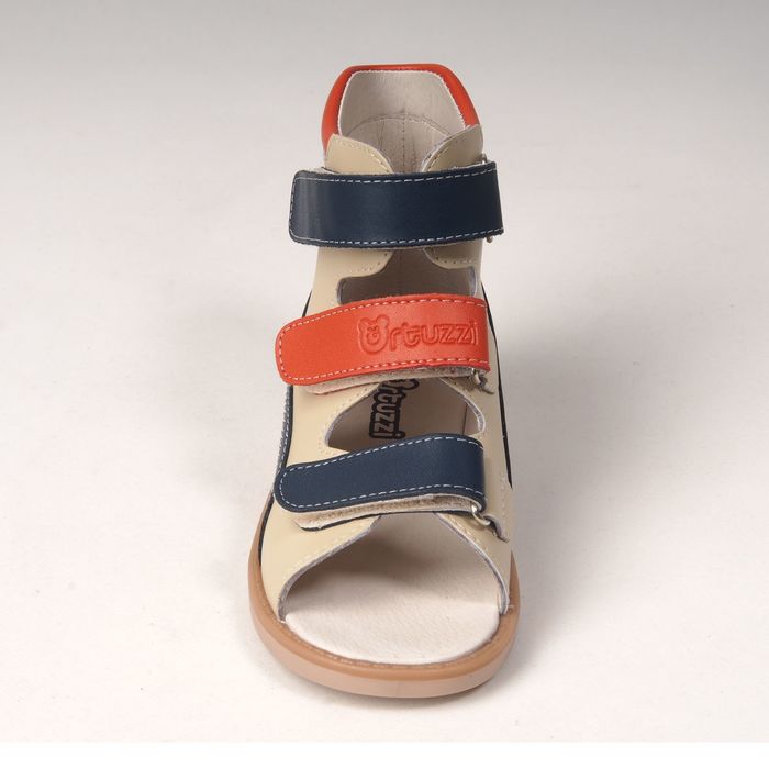 Сандалии детские ортопедические арт. ОРТ-80A-008A.13HT (т.син/беж/оранж) (р. 20)
