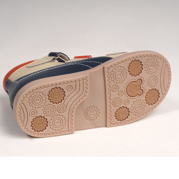 Сандалии детские ортопедические арт. ОРТ-80A-008A.13HT (т.син/беж/оранж) (р. 23)