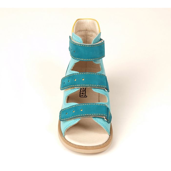 Сандалии детские ортопедические арт. ОРТ-80A-009B.13НТ (бирюз/т.бирюз/желт) (р. 29)