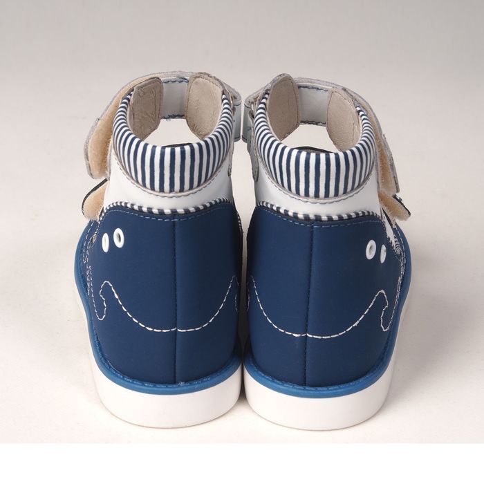 Сандалии детские ортопедические арт. ОРТ-80A-307A.12HT (син/бел/красн) (р. 23)