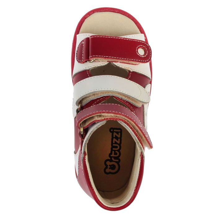 Сандалии детские ортопедические арт. ОРТ-80A-309С.11HT (т.красн/белый) (р. 19)