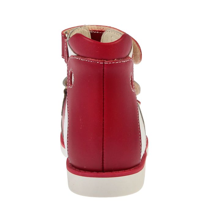 Сандалии детские ортопедические арт. ОРТ-80A-309С.11HT (т.красн/белый) (р. 30)