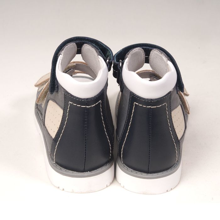 Сандалии детские ортопедические арт. ОРТ-92C-203F.22HC (бежевый/серый/черный) (р. 28)