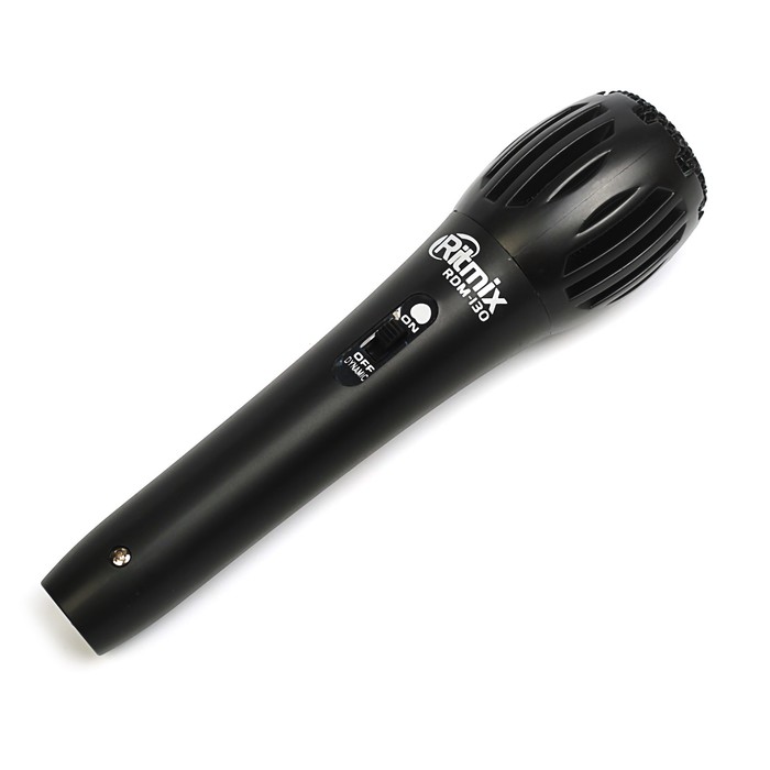 Микрофон Ritmix RDM-130 black, 50-1600 Гц, штекер 6.3 мм