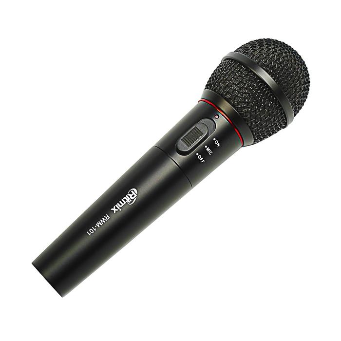 Микрофон Ritmix RWM-101, 100-10000 Гц, штекер 6.3 мм, чёрный ritmix микрофон ritmix rwm 101 100 10000 гц штекер 6 3 мм чёрный