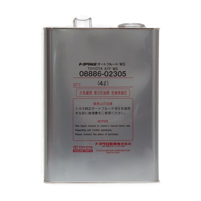 Трансмиссионное масло Toyota ATF WS 08886-02305, 4 л