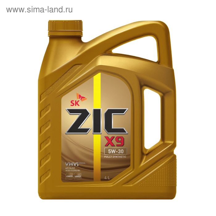 Масло моторное ZIC 5W-30 X9 LS синт., 4 л масло моторное синтетическое zic 5w30 x9 ls 4 л