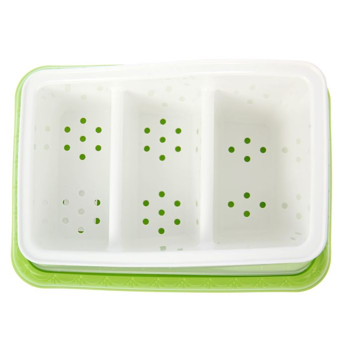 Подставка под столовые приборы "Каскад", цвет белый