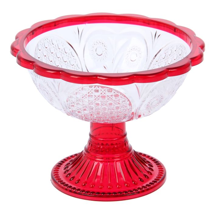 Креманка 350 мл "Хрусталь", цвет красный