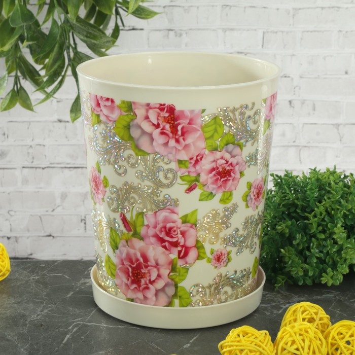 Горшок с поддоном 1,2 л "Жозефина"