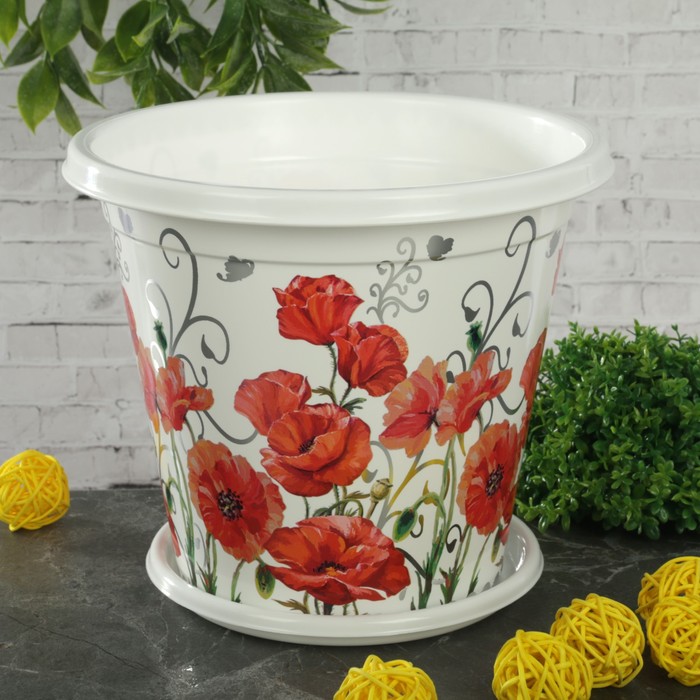 Горшок-кашпо с поддоном 2 л "Герта"