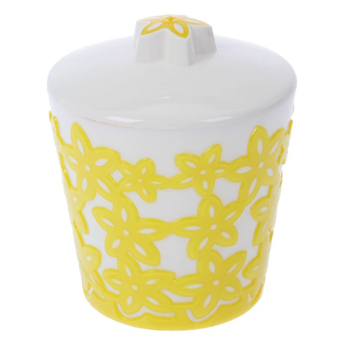 Банка с крышкой 1 л "Виктория", цвет желтый