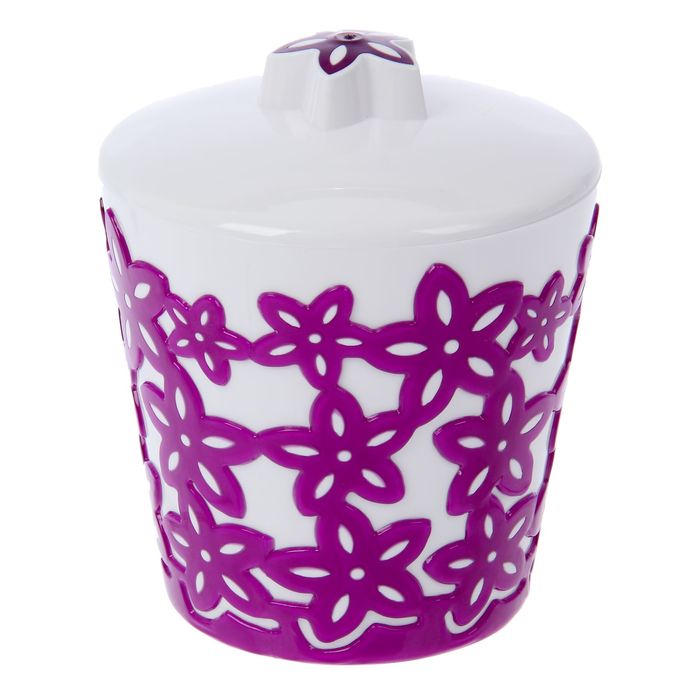 Банка с крышкой 1 л "Виктория", цвет фиолетовый