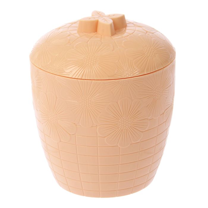 Банка с крышкой 1,2 л "Катарина", цвет бежевый