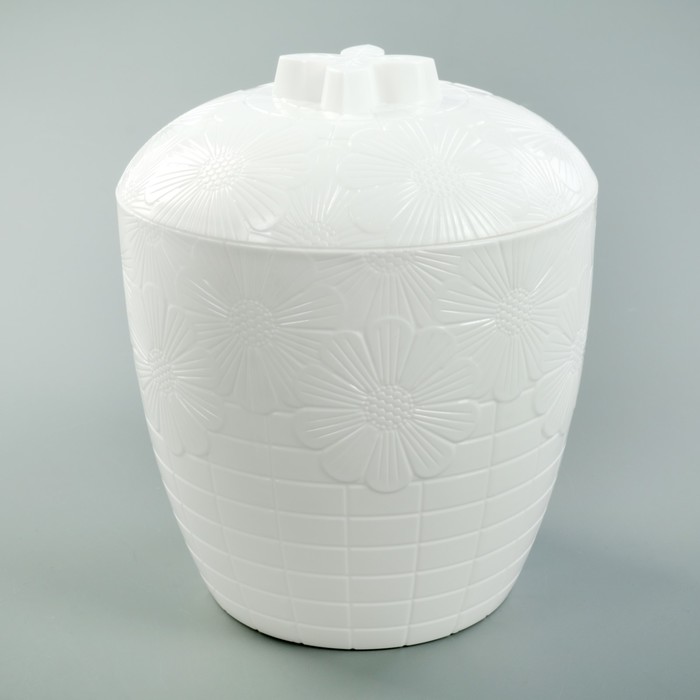 Банка с крышкой 1,2 л "Катарина", цвет белый