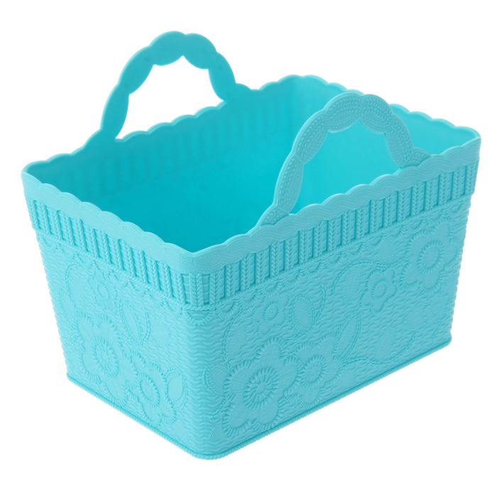 Корзина 1,5 л "Флоран", цет светло-бирюзовый