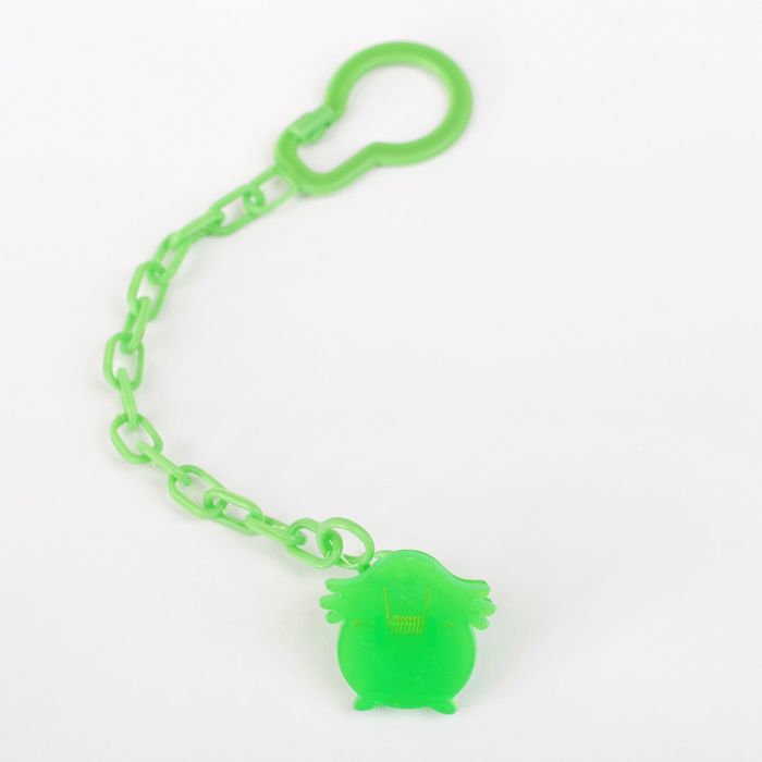Прищепка для пустышки на цепочке, цвет зелёный, МИКС форм
