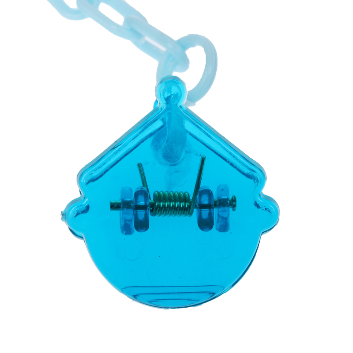 Пустышка силиконовая классическая с держателем и колпачком, от 0 до 6 мес., цвет голубой